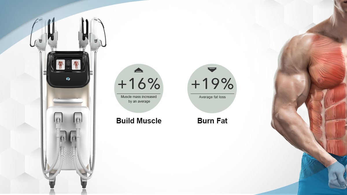 4 Handles EMS Body Sculpt Muscle Building Machine 4 Handles EMS Body Sculpt Muscle Building Machine
