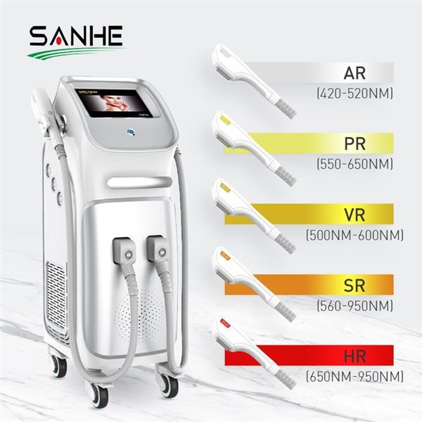 Double Handle DPL (Dye Pulsed Light) Skin Rejuvenation Hair Removal Machine